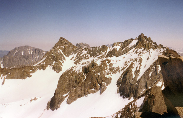 Looking south over Palisade Glacier.  This view is from the summit of Mt. Agassiz