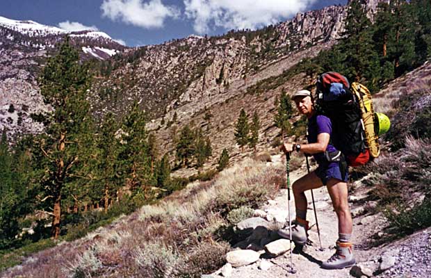 Oct. 1992: First attempt - hiking in on the Big Pine Creek North Fork trail