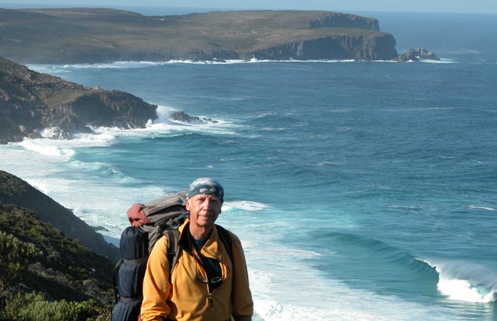Peter, with West Cape Howe behind. The most southerly point on the Western Australian mainland