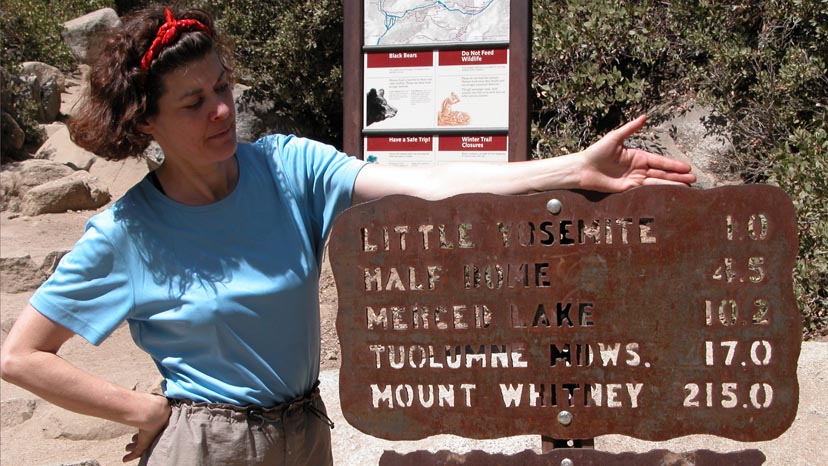 Only 215 miles to the southern terminus, Mt. Whitney summit, of the John Muir Trail