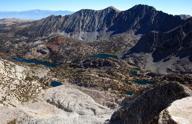 View from the summit of Mt. Goode ... looking down on Long Lake