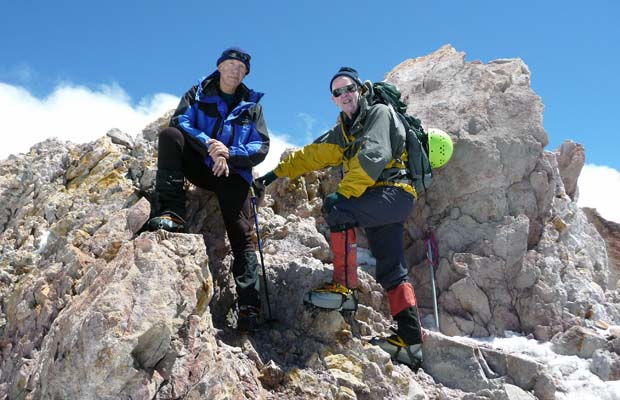 Peter and Mal on Shasta summit