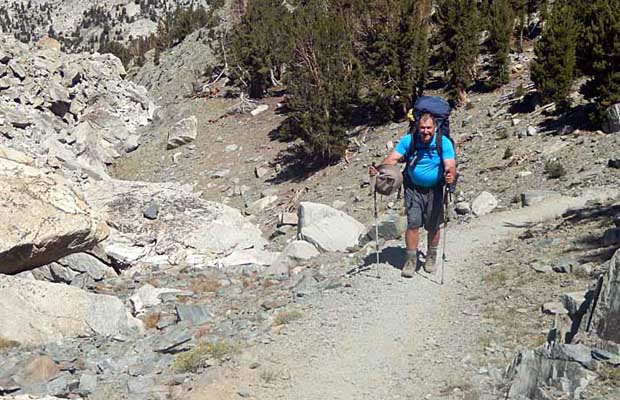 Rob on the JMT between Purple and Virginia lakes