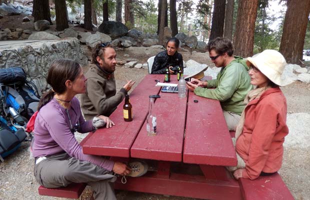 Laurie, Francesco, Electra and Johannis at Whitney Portal