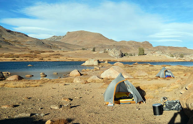 Our great campsite near the High Emigrant Lake.