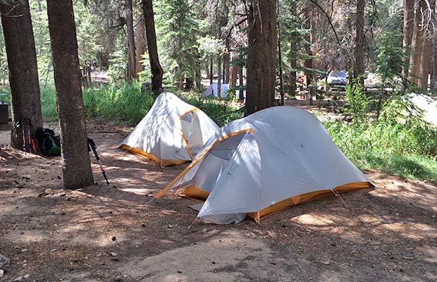 Bob and Peter's tents at VVR hiker campground [2015]