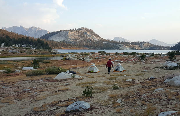 First night out on the JMT ... at Lake Virginia 