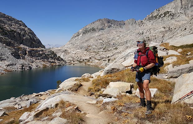 Bob near Lower Palisade Lake, between the Golden Staircase and Mather Pass