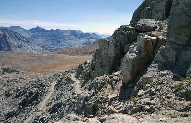 Descending the southern side of Pinchot Pass.