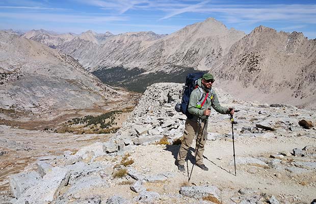 Benjamin on the climb from Bubbs Creek to Forester Pass.