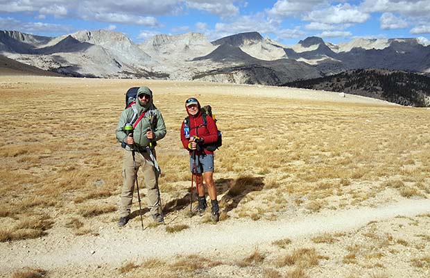 Benajmin and Bob on the high desolate section of the Bighorn Plateau.