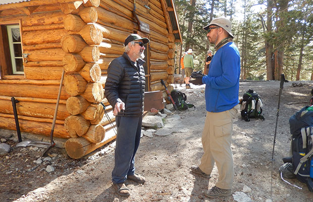 Ben interviewing Ranger Dario [age 71] at the McClure Meadow Ranger Station 