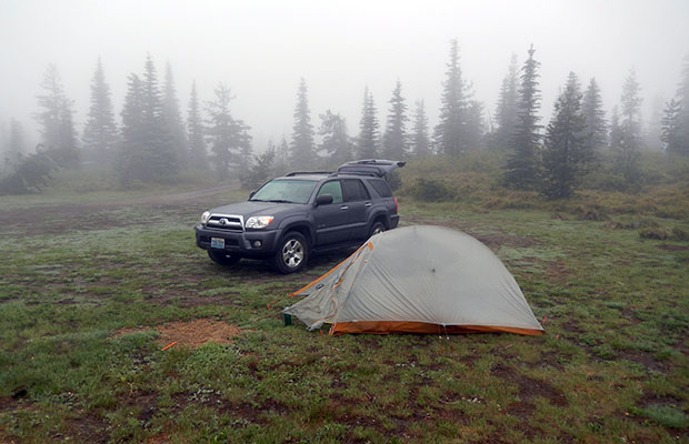 Parked near the PCT in southern Washington - Huckleberry Fields