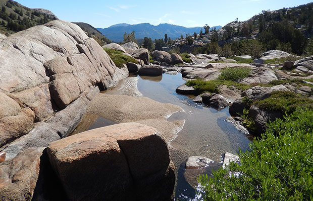 The beautiful creek next to our future campsite