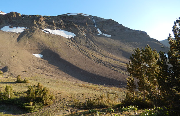 The mining road to the old Tungsten mine at Snow Lake