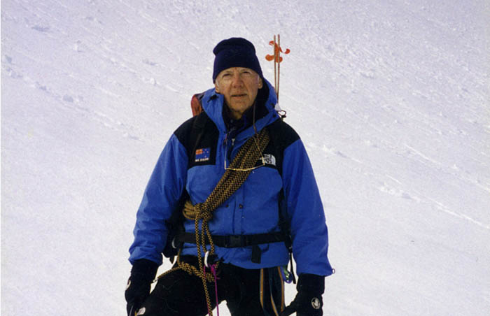 1996: Peter close to the bergschrund on the Jefferson Park Glacier - roped this time!