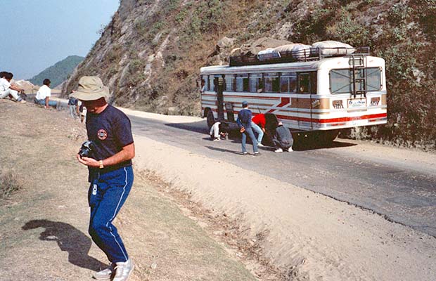 On the road to Jiri from Kathmandu.