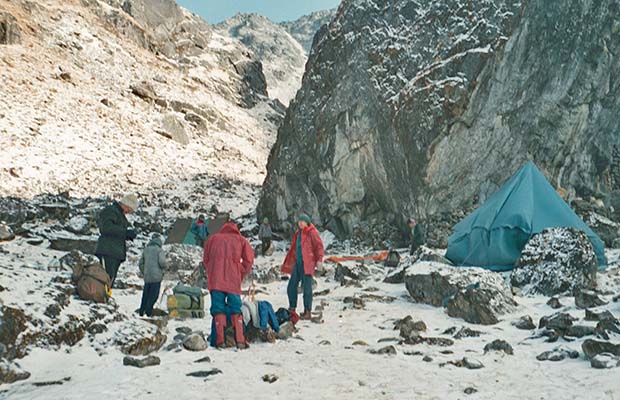 Our last camp before descending into the Hinku Valley.