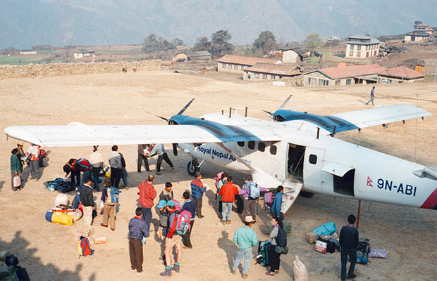 Our quick way home to Kathmandu without all the days of walking.
