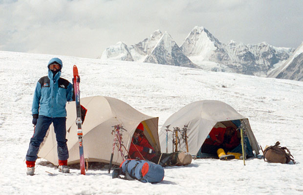 Our High Camp to the southwest of Mera La at 19,000'
