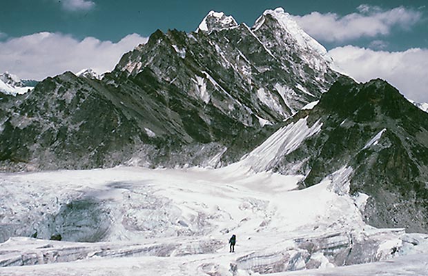 On the climb from Base Camp to our High Camp.