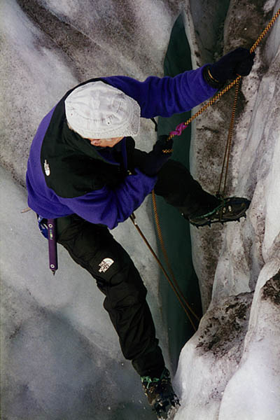 Crevasse extraction training for Peter 