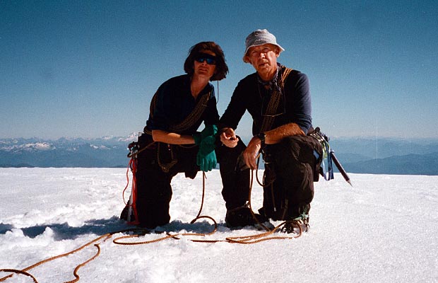On the 10,780' summit of Mount Baker