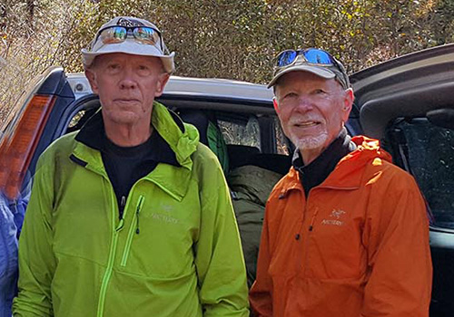 Tinman and Lawman: Peter and Bob, the oldest guys out there [79 & 78]