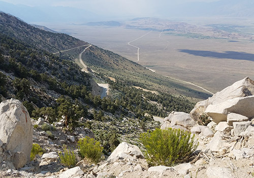 The incredible road up to Horseshoe Meadow from Lone Pine.