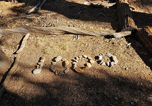 A primitive PCT marker: 1,000 miles from the Mexican border.