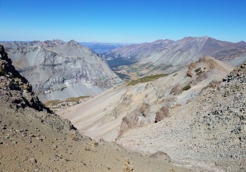 From the Big Sam summit [10,800'] looking west to Kennedy Meadows.