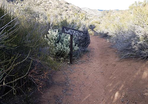 Directions to the Mile 91 water cache.