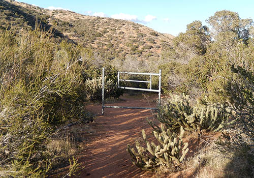 The Third Gate at PCT mile 91 - large water cache close by.