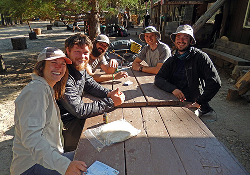 Angela, Derek, David, Robbie and Kevin relaxing at VVR