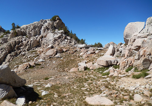 The eastern side of Bighorn Pass [11,200'] -very laid back