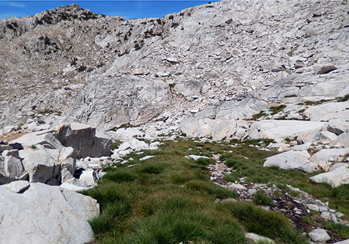 The last section crossing from Bighorn to Shout of Relief Pass [11,400']