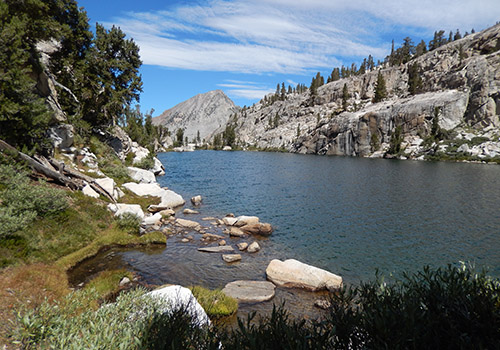 The northern end of Isaac Walton Lake