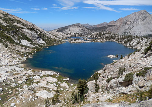 At last, my view of the fabled Hortense Lake