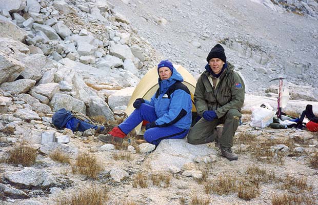 October 1991:  Self and Tony Dawson camped at Upper Boy Scout Lake.